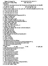 Đề cương ôn tập học môn Hóa học 9 - Trường THCS Hương Phong